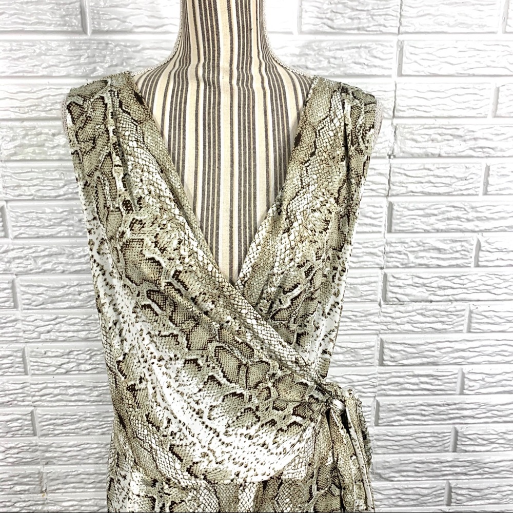 Emma & Michele Snakeskin Print Jumpsuit - Picture 2 of 8